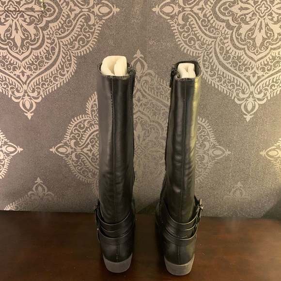 6.5 Natural Soul Black Riding Boots - Picture 3 of 9